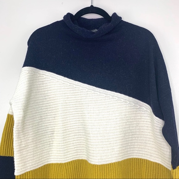 French Connection Patchwork Roll Neck Sweater - Picture 5 of 13